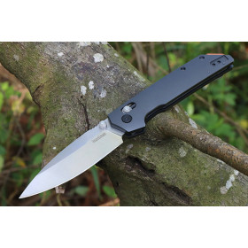 Kershaw 2038 Axis Lock Shaft D2 Material Black Folding Knife UD407656